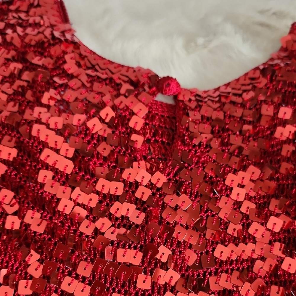 Jessica Red Sequin Tank Top - Picture 8 of 8